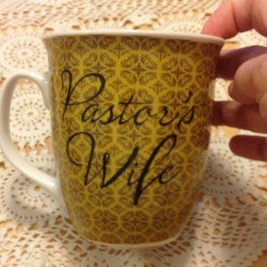 Pastor's Wife coffeee cup, minute imperfections